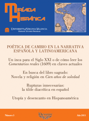 Portada de Miríada Hispánica, Número 3: Poética de cambio en la narrativa española y latinoamericana