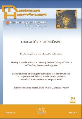 Portada de Miríada Hispánica, Número 10: Educación y bilingüismo